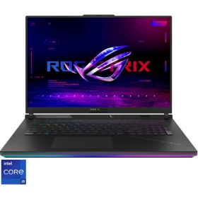 Gaming 18&#039;&#039; ROG Strix SCAR 18 G834JZR, 2.5K Mini LED 240Hz G-Sync, Procesor Intel Core i9 14900HX (36M Cache, up to 5.80 GHz), 64GB DDR5, 2x 1TB SSD, GeForce RTX 4080 12GB, No OS, Off Black