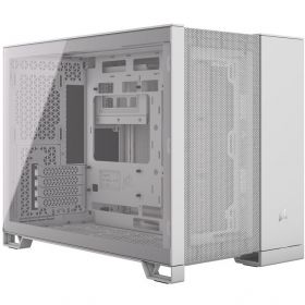 2500D Airflow Micro-ATX, sticla securizata - alba