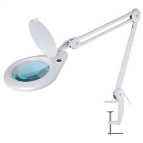 RESIGILAT 5 Dioptrii 178mm Lampă de birou cu lupa si iluminare cu LED-uri SMD (84X) L-5DP-LEDSMD-84-R-MM178