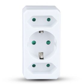 ADAPTOR 3 PRIZE 2X2.5A SI 1X16A MAX 3680W