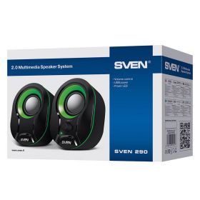 Difuzoare SVEN 290, 5W USB (negru-verde)