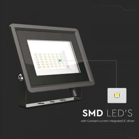 Reflector Led Smd 30w 4000k Ip65 - Negru