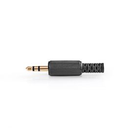 conector jack stereo nedis, 3.5 mm tata, 25 buc, negru