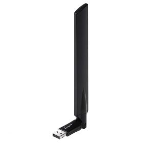 adaptor wireless ac600, dual band, antena externa, negru, ew-7811uac edimax