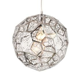 lampa suspendata e27 crom platinet