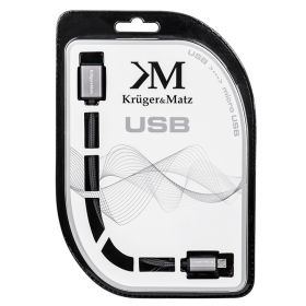 cablu prelungitor usb-micro usb 1m kruger&matz