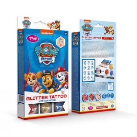 set de tatuaje cu sclipici tytoo paw patrol pentru baieti