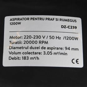 aspirator pentru praf si rumegus 1100w