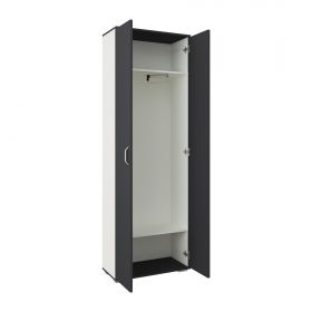 Dulap Como, 2 Usi, Antracit/Alb, L 66 x l 35 x H 200 cm