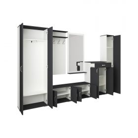 Set Hol Como V1, Antracit/Alb, L 300 cm