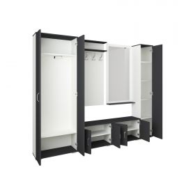 Set Hol Como V2, Antracit/Alb, L 230 cm