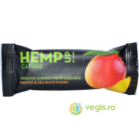 Baton din Seminte de Canepa cu Mango si Catina Ecologic/Bio 48g