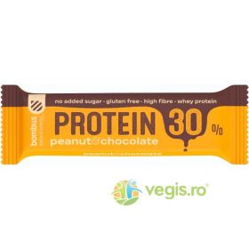 Baton Proteic cu Arahide si Ciocolata fara Gluten 30% Proteine 50g