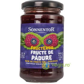 Gem de Fructe de Padure Indulcit cu Suc de Mere Fructerou Ecologic/Bio 250g