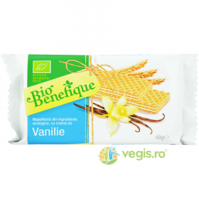 Napolitane cu Vanilie Benefique Ecologice/Bio 40g