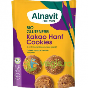 Biscuiti cu Seminte de Canepa si Cacao fara Gluten Ecologici/Bio 125g