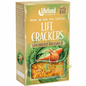 Crackers cu Varza Murata Raw fara Gluten Ecologici/Bio 90g