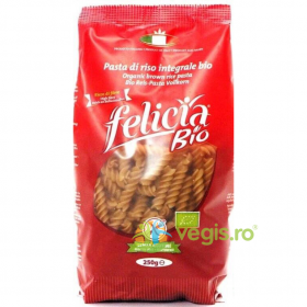 Fusilli din Orez Integral fara Gluten Felicia Ecologice/Bio 250g