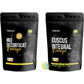 Pachet Mei Decorticat fara Gluten Ecologic/Bio 500g + Cus Cus Integral Ecologic/Bio 500g