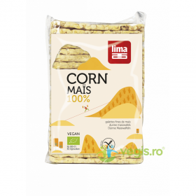 Rondele din Porumb Expandat fara Gluten Ecologice/Bio 140g
