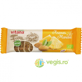 Baton cu Ananas si Migdale Ecologic/Bio 60g