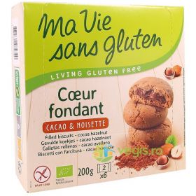 Biscuiti cu Crema de Cacao si Alune fara Gluten Ecologici/Bio 200g