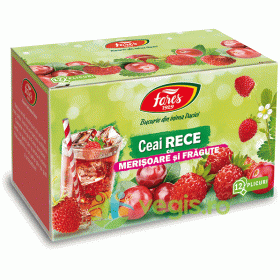 Ceai Rece cu Merisoare si Fragute 12 plicuri