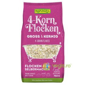 Fulgi Mari din 4 Cereale Ecologici/Bio 750g