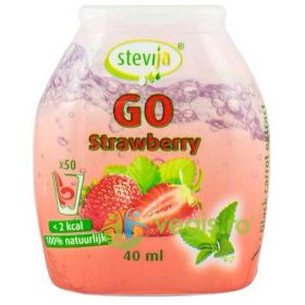 Indulcitor pe Baza de Stevie cu Aroma de Capsuni 40ml