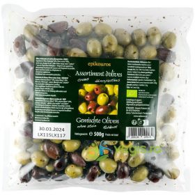Mix de Masline Crude fara Samburi Ecologic/Bio 500g