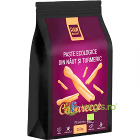 Paste Casarecce din Naut cu Turmeric fara Gluten Ecologice/Bio 250g