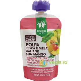 Piure de Piersici, Mere, Mango Fara Zahar Adaugat Ecologic/Bio 100g