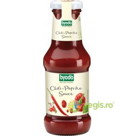 Sos de Ardei Gras cu Ardei Iute fara Gluten Ecologic/Bio 250ml