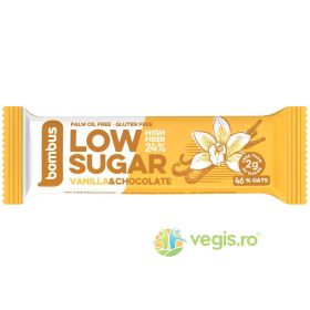 Baton Proteic Low Sugar cu Vanilie si Ciocolata fara Gluten 40g