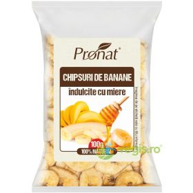 Chipsuri de Banane cu Miere 100g