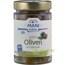 Masline Verzi cu Oregano in Ulei de Masline Ecologice/Bio 205g
