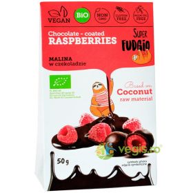 Zmeura Invelita in Ciocolata fara Gluten Ecologica/Bio 50g