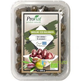 Masline Kalamata in Saramura fara Samburi Ecologice/Bio 200g