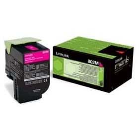 Toner laser Lexmark 80C20M0, magenta, 1000 pag