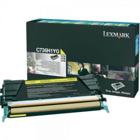 Toner Lexmark C736H1YG, 10.000 pagini, Galben