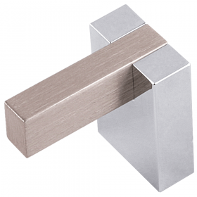Buton FA 26169, aluminiu, 47 x 30 mm, crom