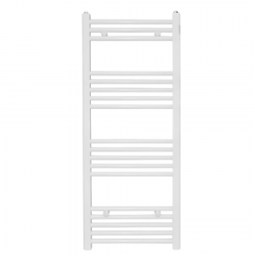 Calorifer baie Quadro, portprosop, alb, drept, 400 x 1100 mm, accesorii incluse