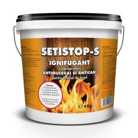 Ignifugant pentru lemn SETISTOP-S, incolor/gri deschis, 4 kg