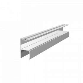 Profil miner Y ER6230 cu perie, pentru PAL de 18 mm, 2,5 m, anodizat mat