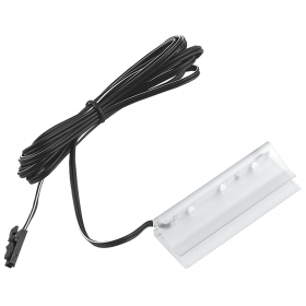 Clips din plastic cu lumina LED, pentru polite de sticla, 3 x LED, lumina rece