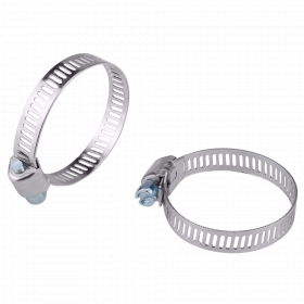 Colier metalic pentru fixarea furtunurilor, argintiu, 100 - 120 mm, set 5 bucati