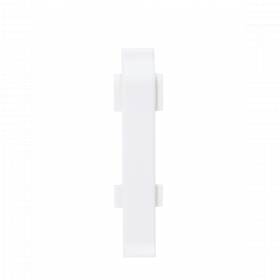 Set element de imbinare plinta parchet Korner Evo 70, alb, PVC, 70 x 20.7 mm, 2 bucati/set