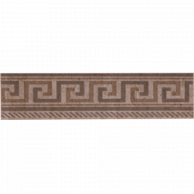 Brau faianta maro geometric Travertine, 6,5 x 25 cm