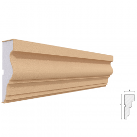 Ancadrament ferestre si usi Akfix FP116, polistiren EPS + rasina, 120 x 40 x 2000 mm