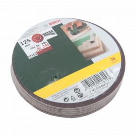 Foi abrazive Bosch, G80, 120, 240, 25 bucati, pentru slefuitoare cu excentric
